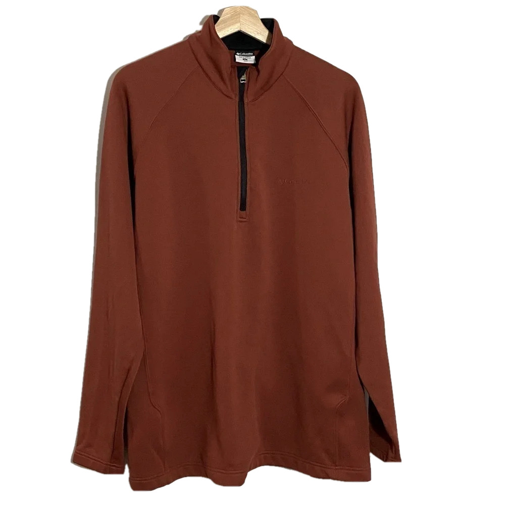 Columbia men’s quarter  zip up fleece outerwear long sleeves jacket.
